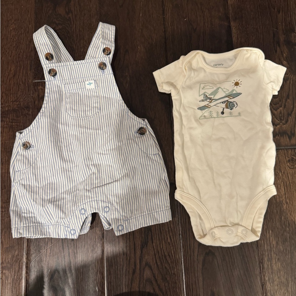Baby boy airplane theme bundle